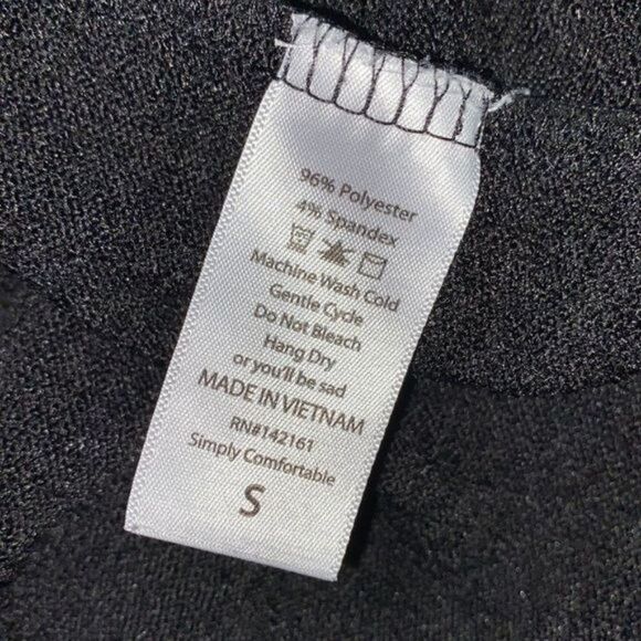 LuLaRoe Sarah Women Black Long Sleeve Open Front Duster Size S - Picture 8 of 10